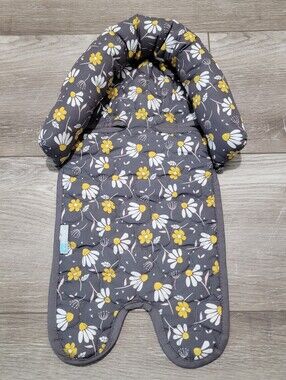 Kids Floral Infant Head Support - Gray & Yellow